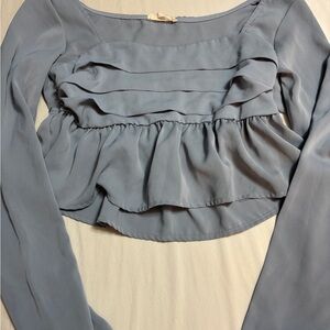 Elegant Blue Women's Top